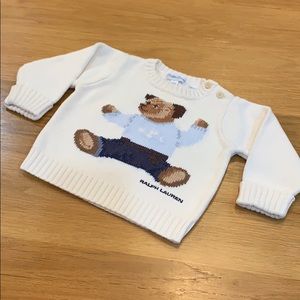 Polo Bear 🐻 Cotton Sweater Size 6-9 Months Baby